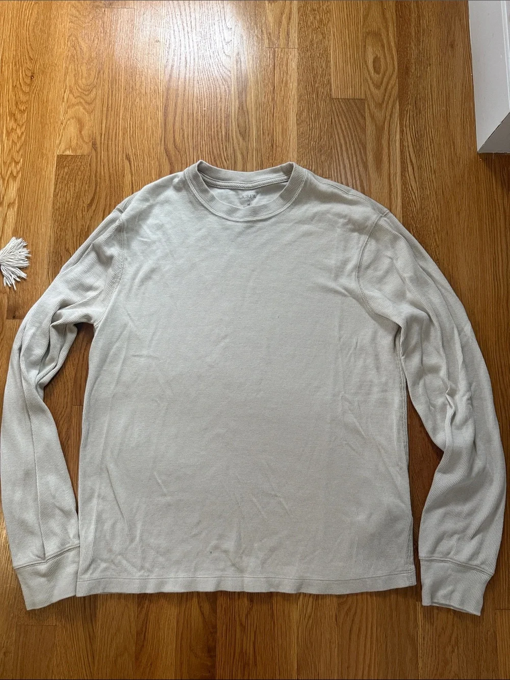 J. Crew Men's Crewneck Sweater in Light Cream